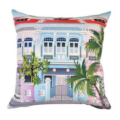 Joo Chiat Shophouse Double-Sided Cushion Cover 45x45cm