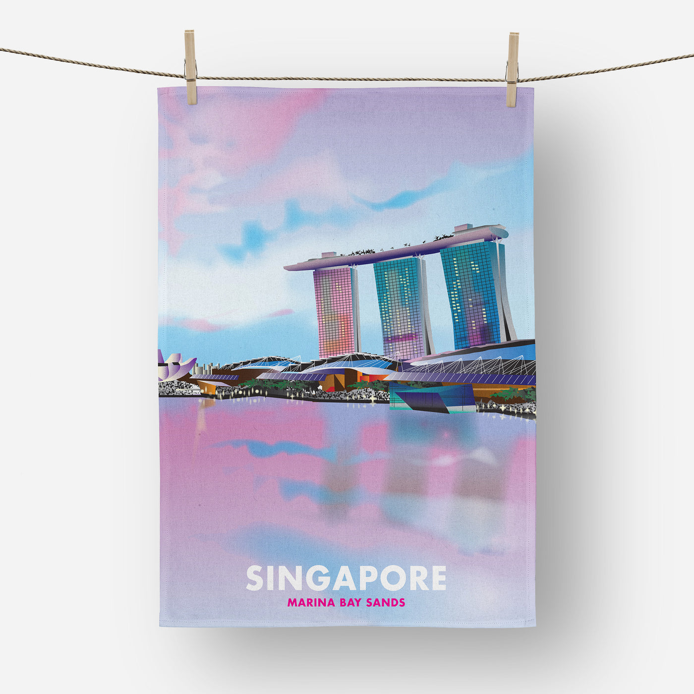 Singapore - Marina Bay Sands Tea Towel