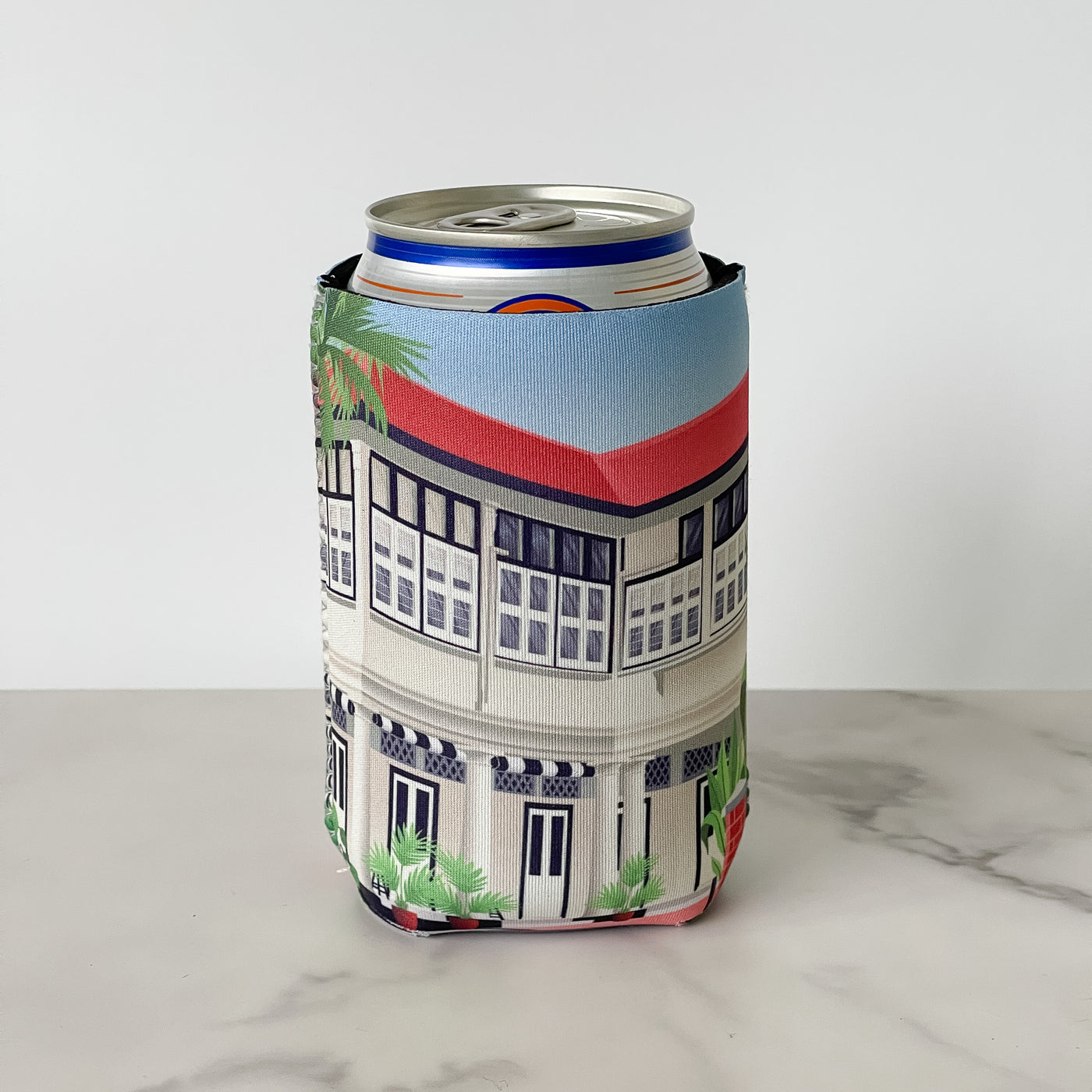 Black and White House Singapore Stubby Holder