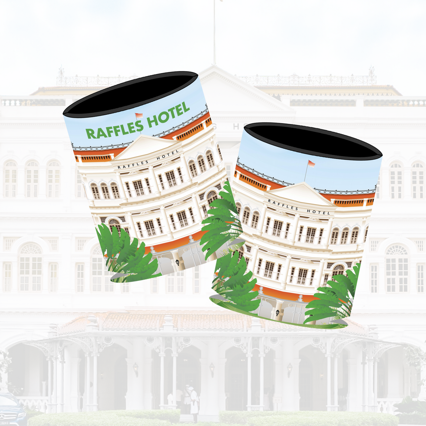 Raffles Hotel Singapore Stubby Holder