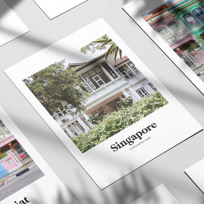 Singapore - Colonial House Alexandra Park Print