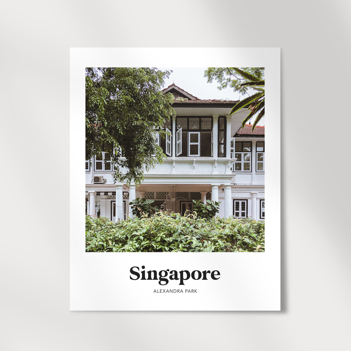Singapore - Colonial House Alexandra Park Print