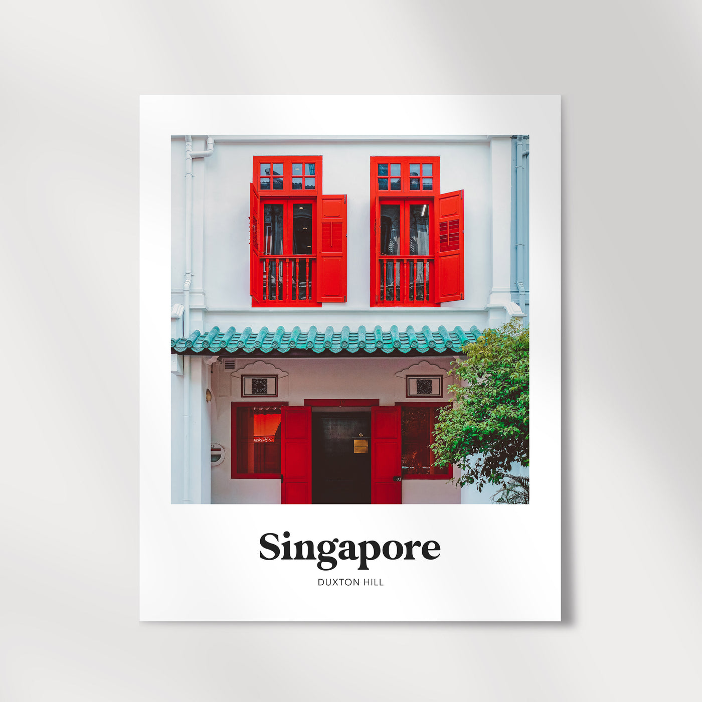 Singapore - Duxton Hill Shophouse Print