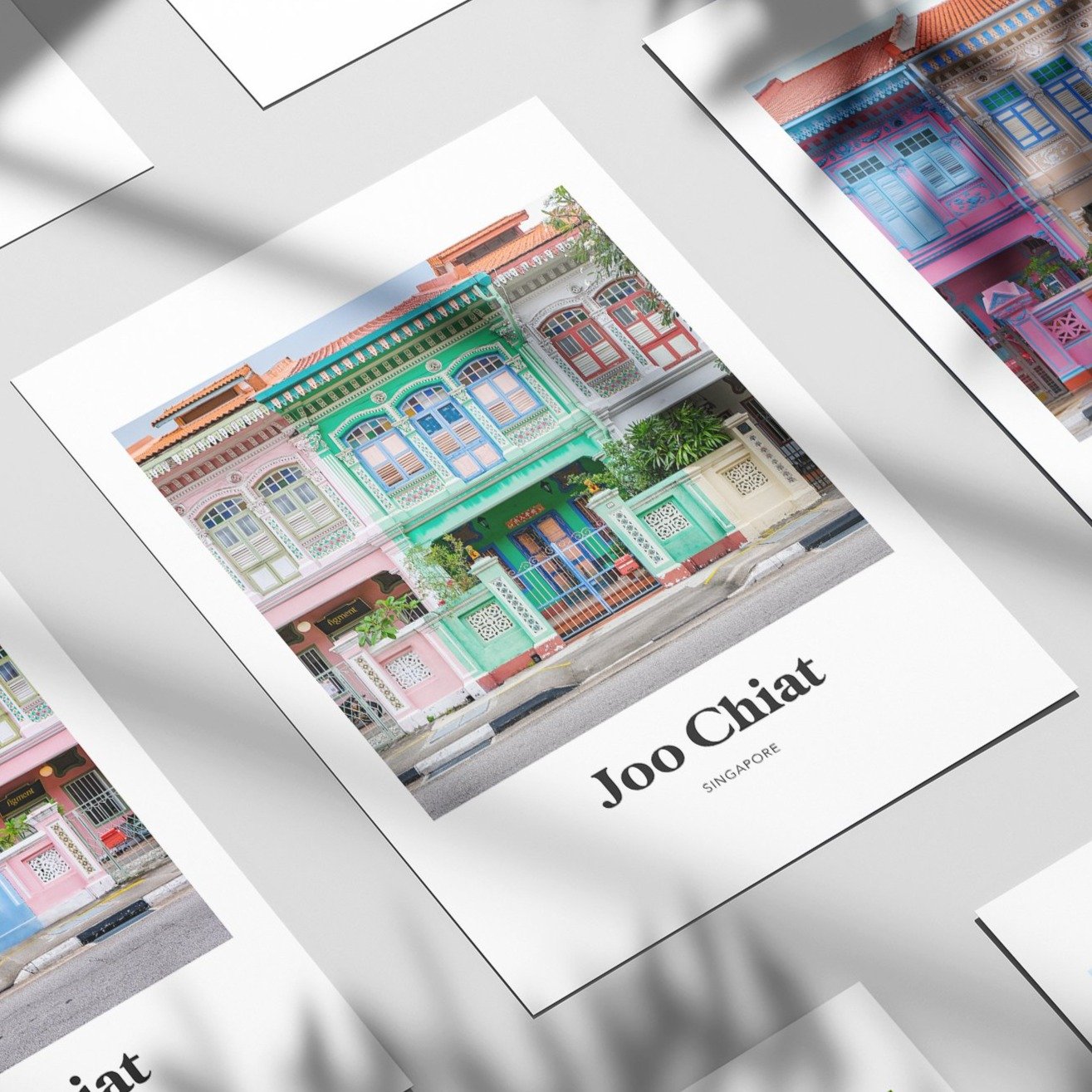 Singapore - Green Joo Chiat Shophouse Print