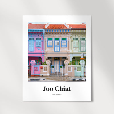 Singapore - Orange Joo Chiat Shophouse Print