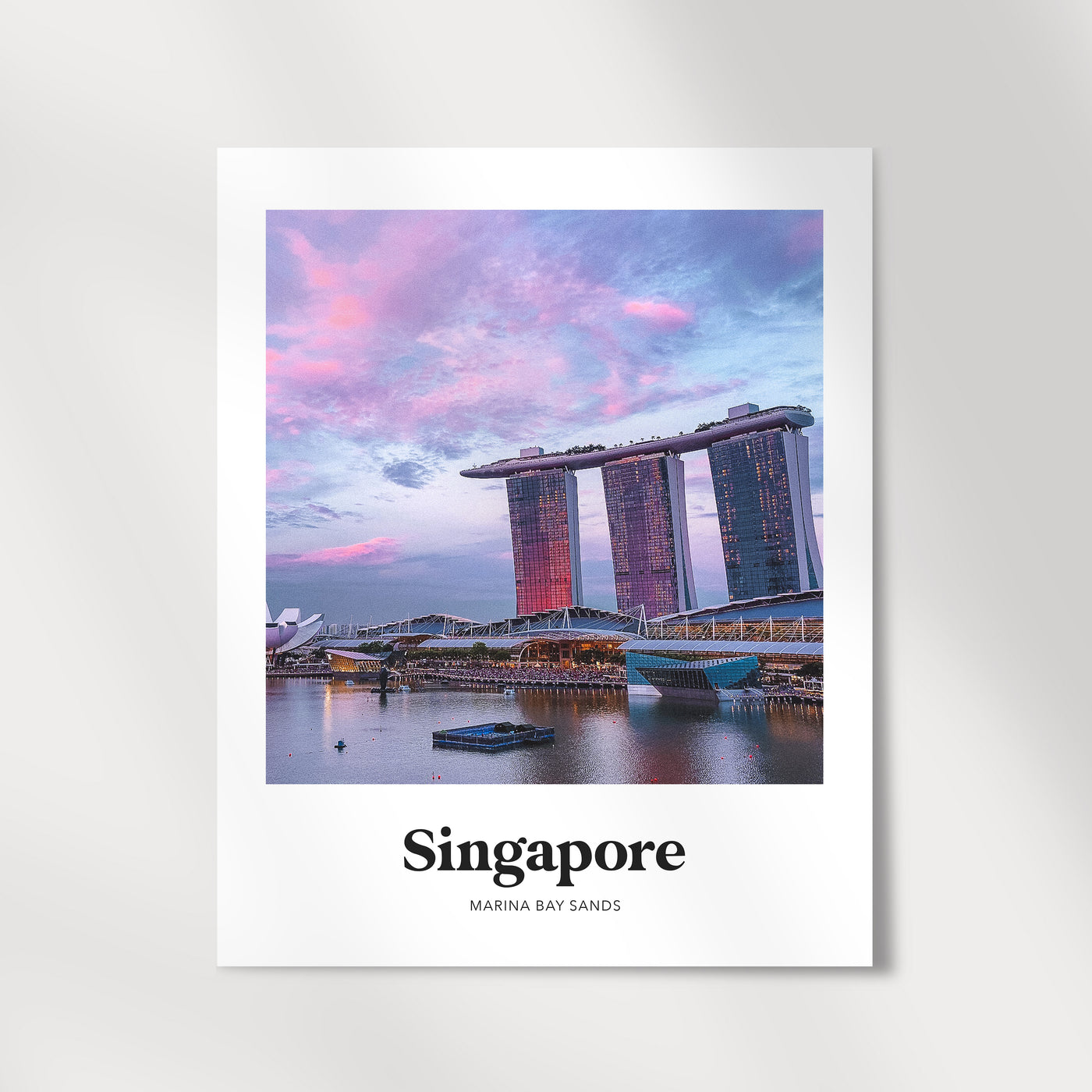 Singapore - Marina Bay Sands Sunset Print