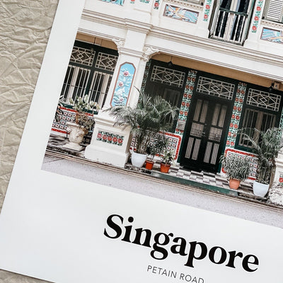 Singapore - Petain Road Shophouse Print