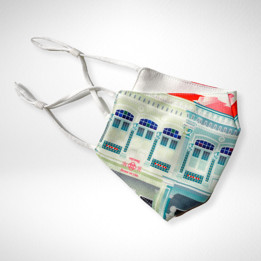 Singapore - Shophouse Face Mask