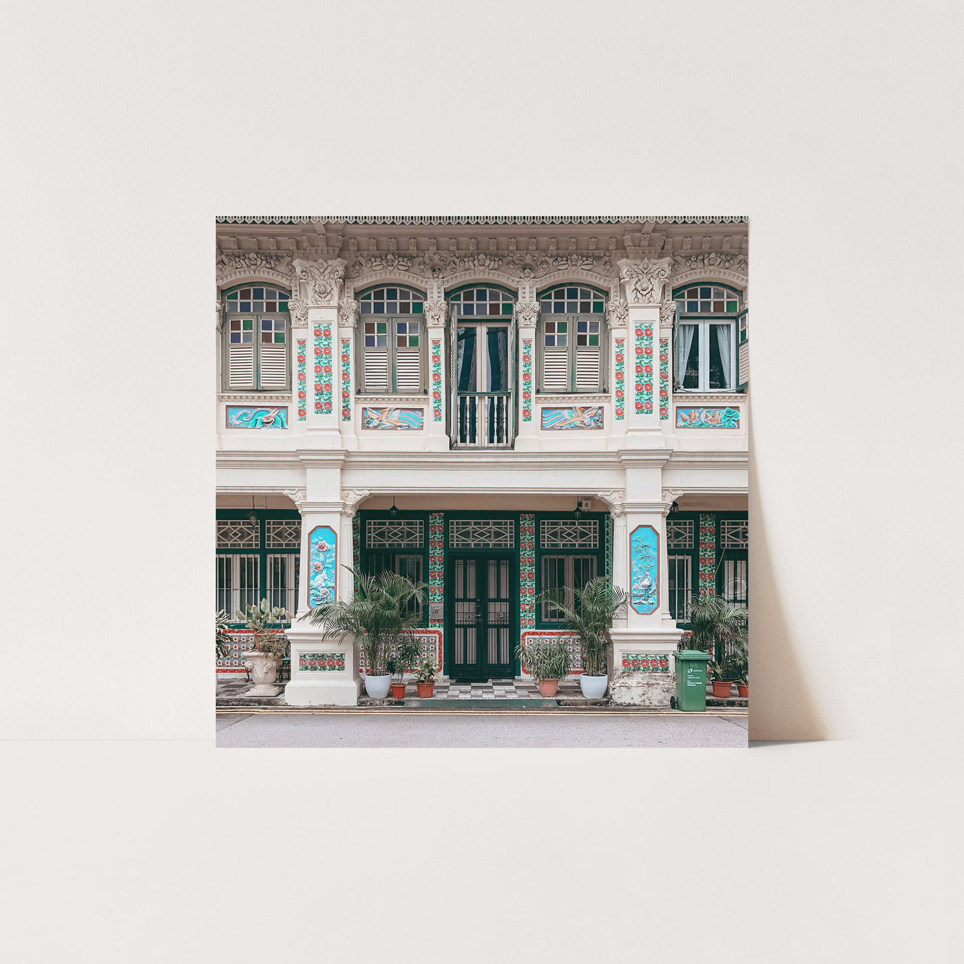 Singapore - Square Petain Road Shophouse Print