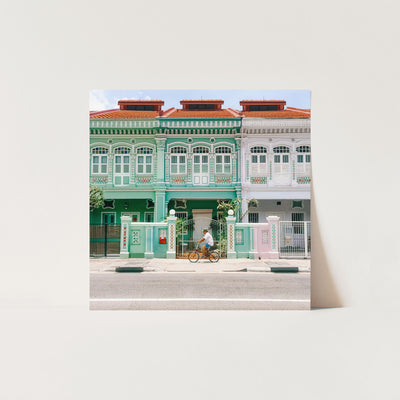 Singapore - Square Joo Chiat Shophouse Print