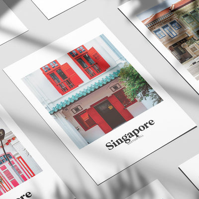 Singapore - Duxton Hill Shophouse Print