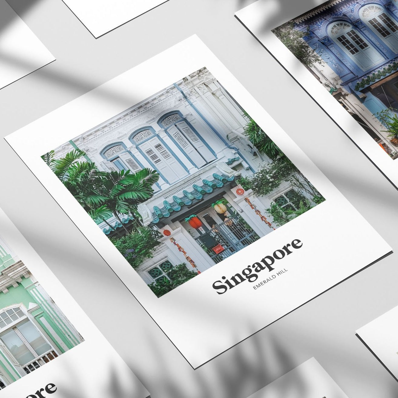 Singapore - Emerald Hill CNY Shophouse Print