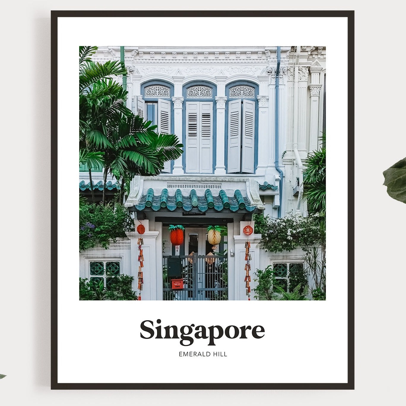 Singapore - Emerald Hill CNY Shophouse Print