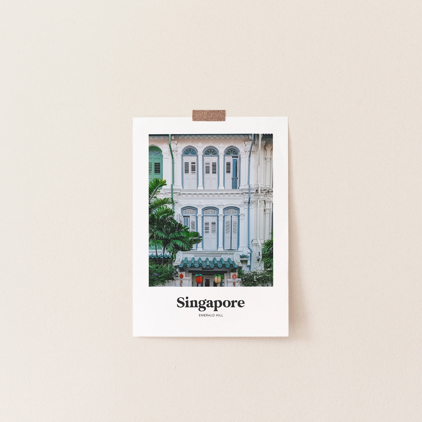 Singapore - Emerald Hill CNY Shophouse Print