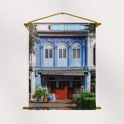 Singapore - Emerald Hill Shophouse Canvas Scroll