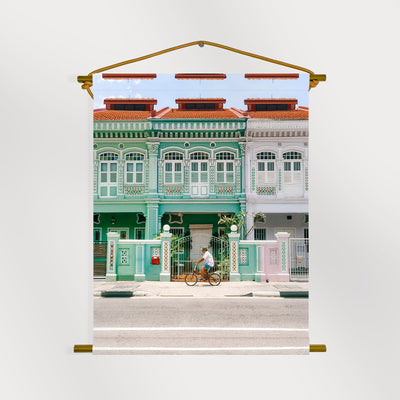 Singapore - Koon Seng Shophouse Canvas Scroll