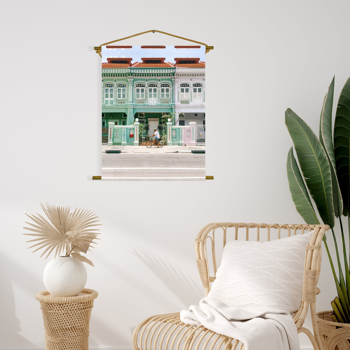 Singapore - Koon Seng Shophouse Canvas Scroll