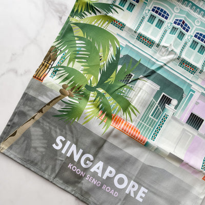 Singapore - Koon Seng Road Tea Towel