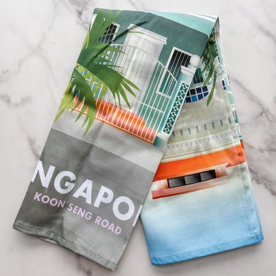 Singapore - Koon Seng Road Tea Towel