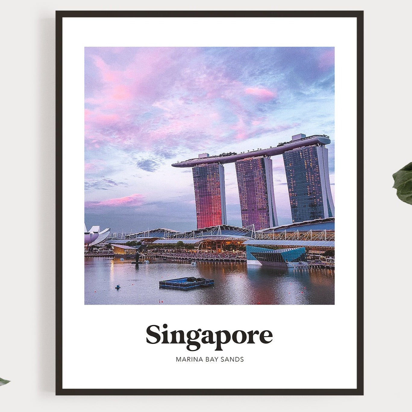 Singapore - Marina Bay Sands Sunset Print