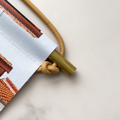 Singapore - Orange Joo Chiat Shophouse Canvas Scroll