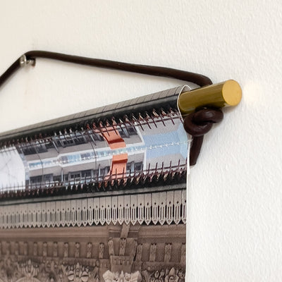 Singapore - Grey Joo Chiat Shophouse Canvas Scroll