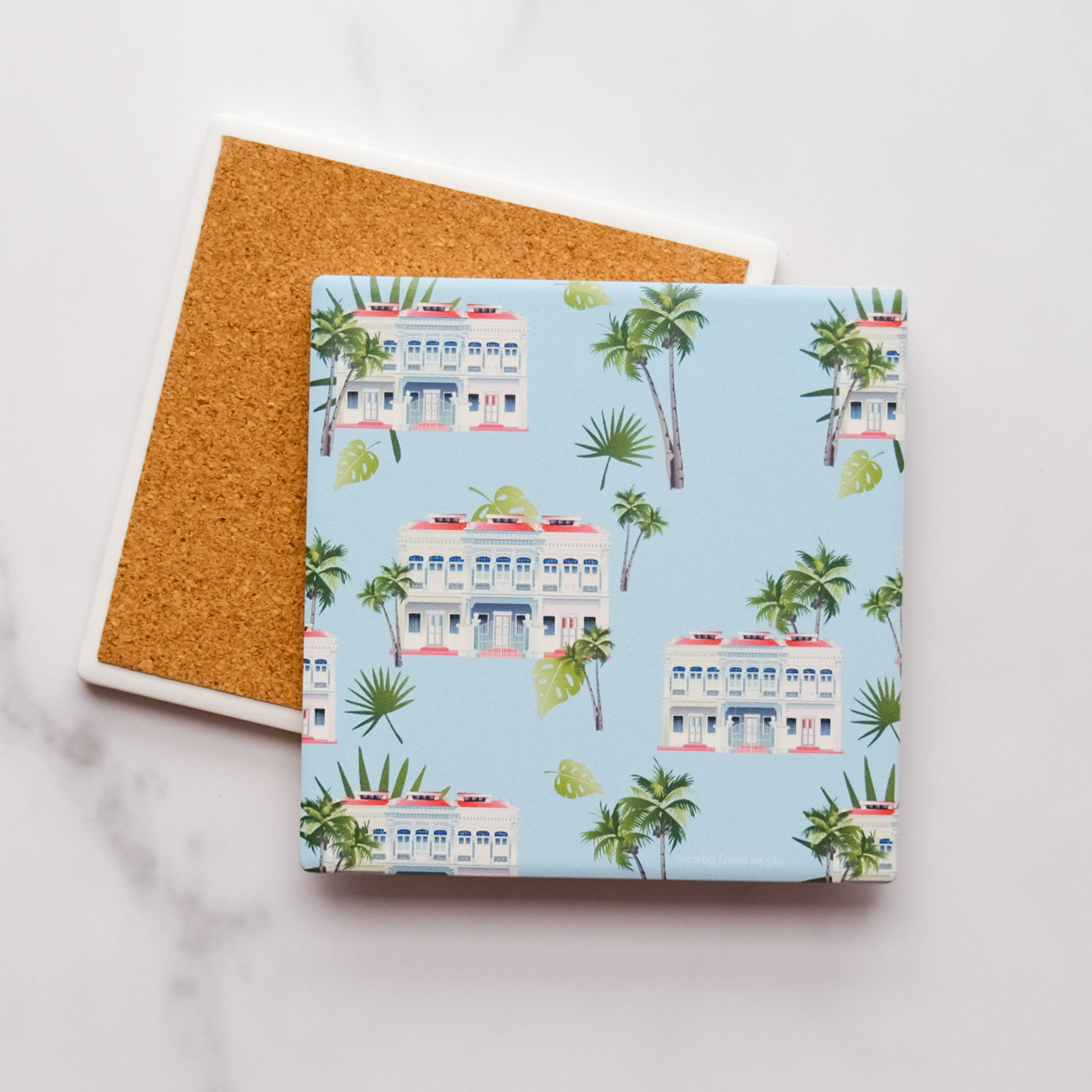 Singapore Shophouse Coaster Set