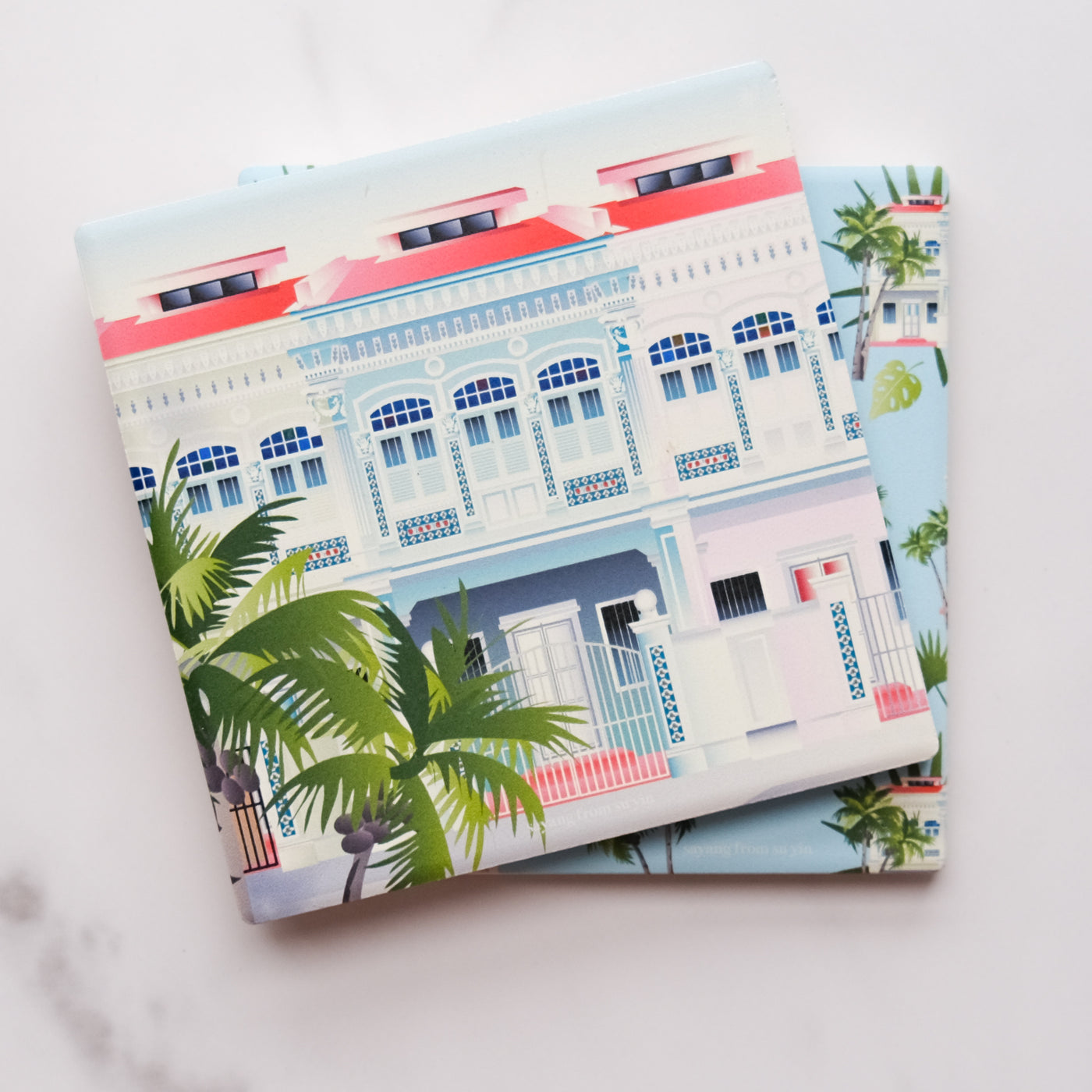 Singapore Shophouse Coaster Set
