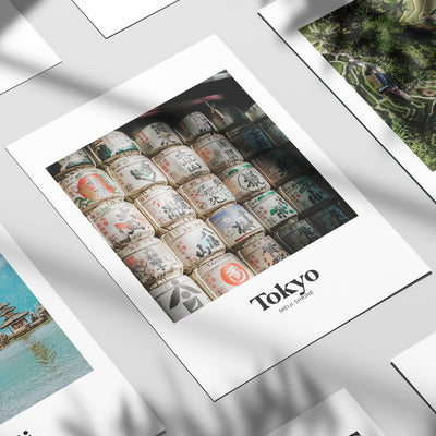 Tokyo - Meiji Shrine Sake Barrels Print