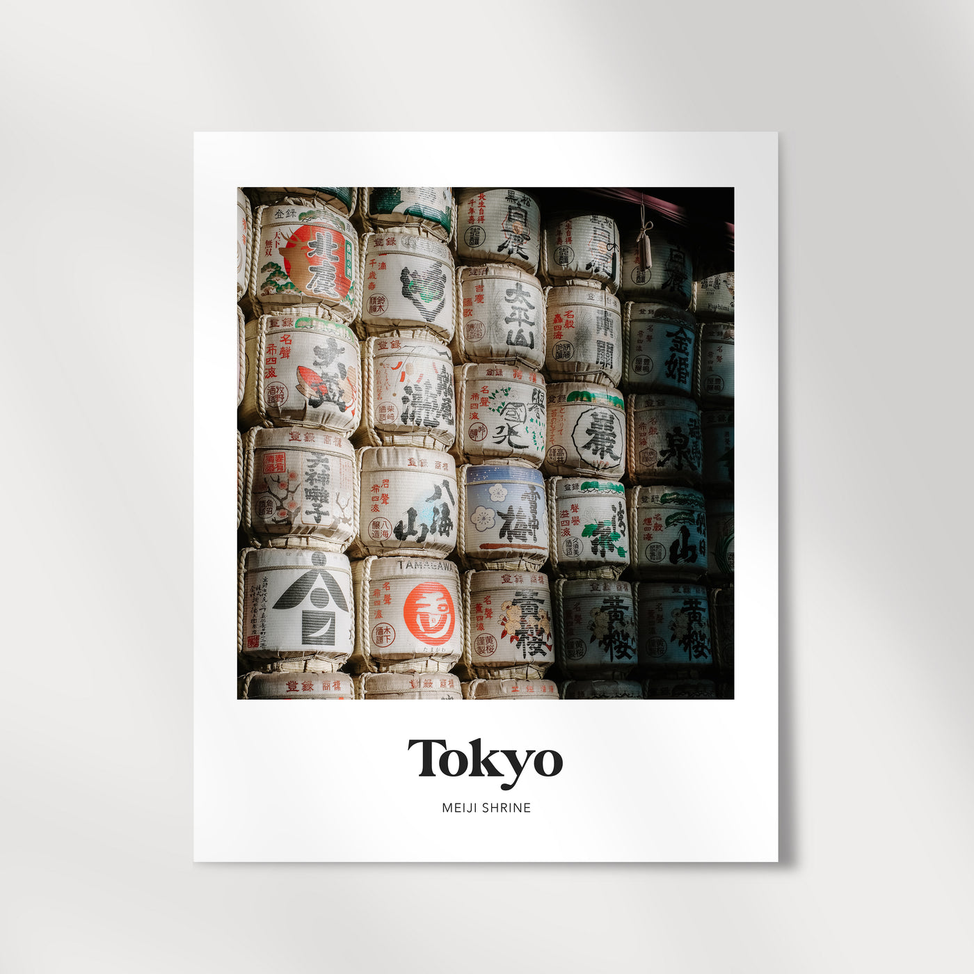Tokyo - Meiji Shrine Sake Barrels Print