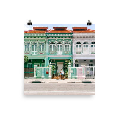 Singapore - Square Joo Chiat Shophouse Print