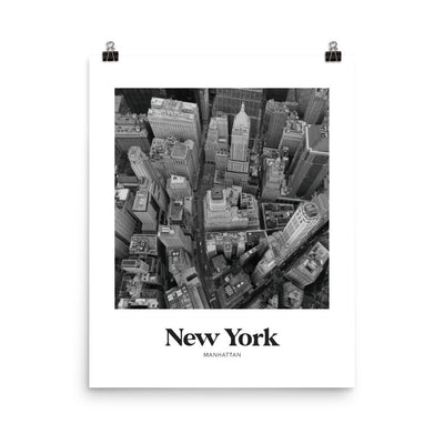 New York - Black & White Manhattan Print