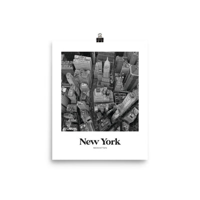 New York - Black & White Manhattan Print