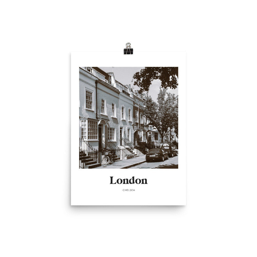 London - Black & White Chelsea Print
