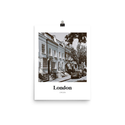 London - Black & White Chelsea Print