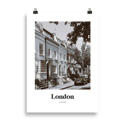 London - Black & White Chelsea Print