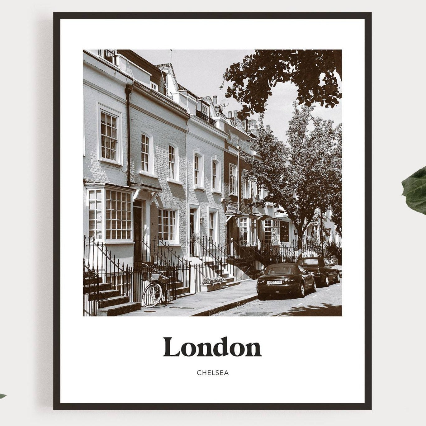 London - Black & White Chelsea Print