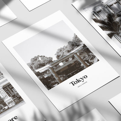 Tokyo - Black & White Meiji Shrine Print