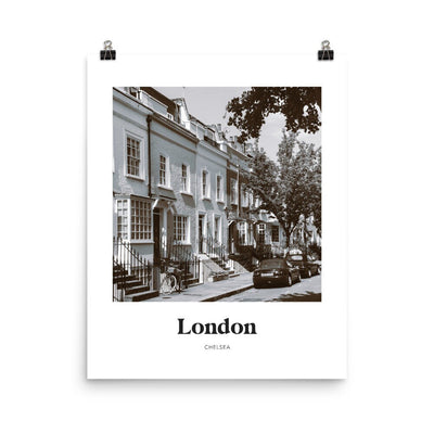 London - Black & White Chelsea Print